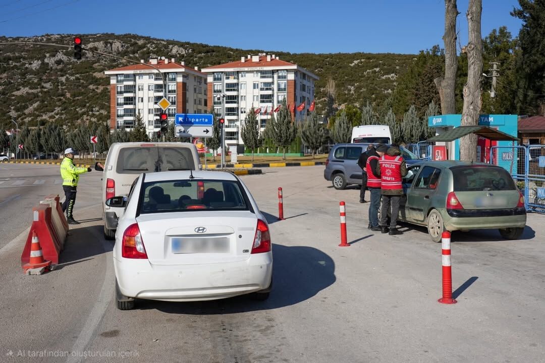 Isparta’da 5 Noktada Asayiş Denetimi (5)