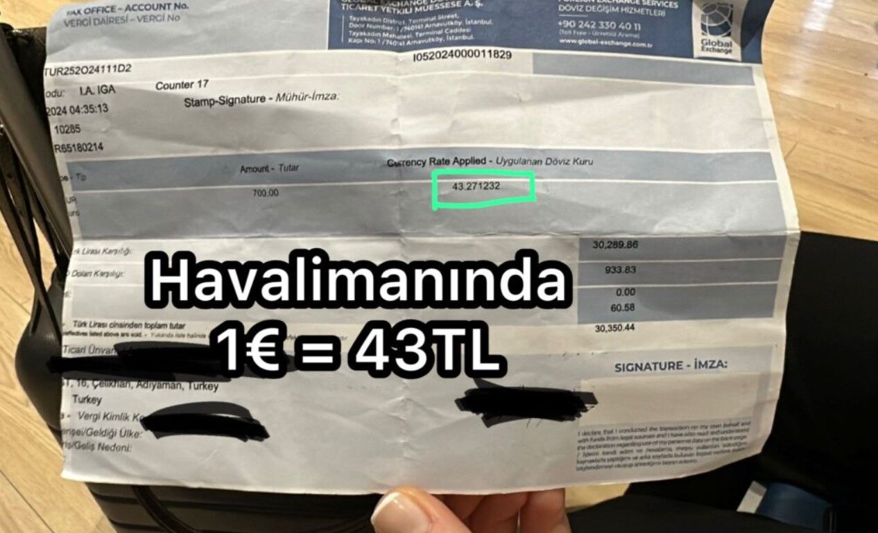 Istanbul Havalimaninda Doviz Kuru Cilginligi
