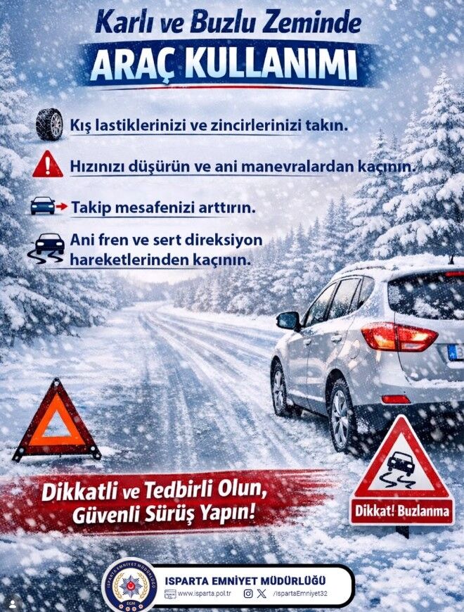 Karlı Ve Buzlu Zeminde Araç Kullanımı