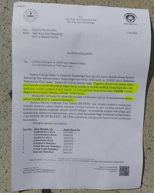 Yalvaç’ta 4 Yıllık Süreç Sona Erdi O Köyü Yeni İsmi Resmileşti (1)