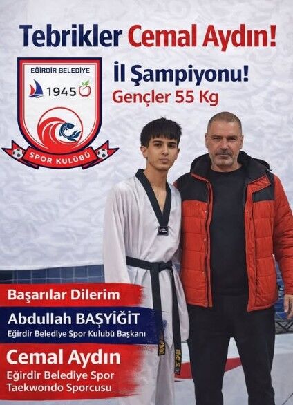 Eğirdir’in Gururu Cemal Aydın İl Şampiyonu Oldu!