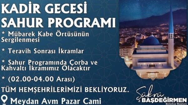 Isparta Belediyesi Kadir Gecesi