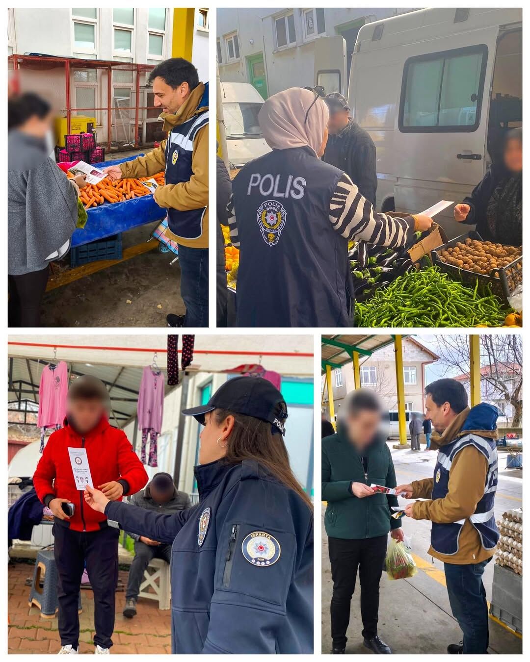 Isparta Emniyeti Pazar Yerlerinde Vatandaşları Bilgilendirdi (1)