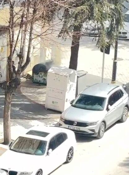 Isparta’da Geri Dönüşüm Kutusunda Yangın Paniği