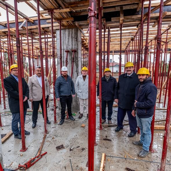 Başkan Kodal, Sinan Yürük İlkokulu İnşaatını Yerinde İnceledi 1