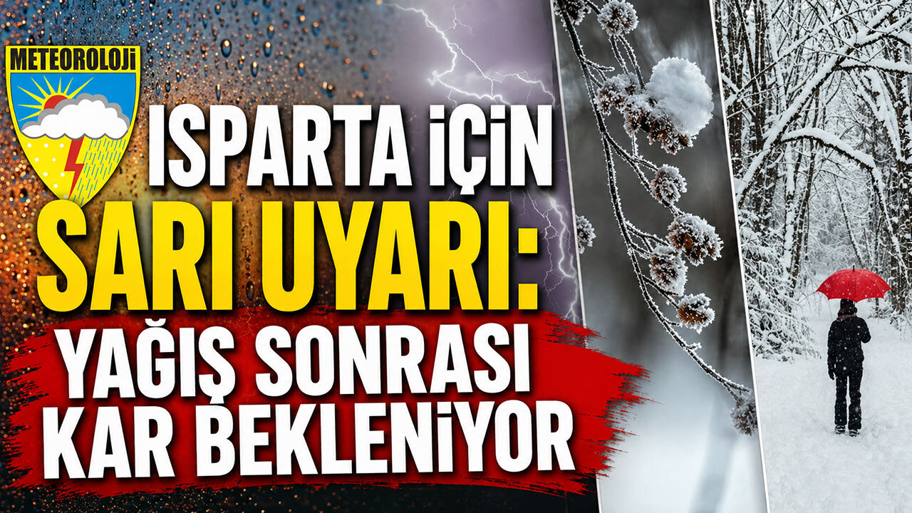 Isparta Kar Yagisi Uyarisi
