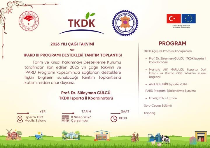 Isparta'da Yatırımcılara Müjde Ipard Iii Destekleri Tanıtılıyor (2)