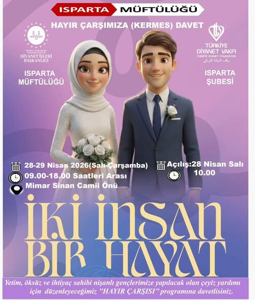 Isparta Müftülüğü’nden Anlamlı Kermes: “İki İnsan Bir Hayat”