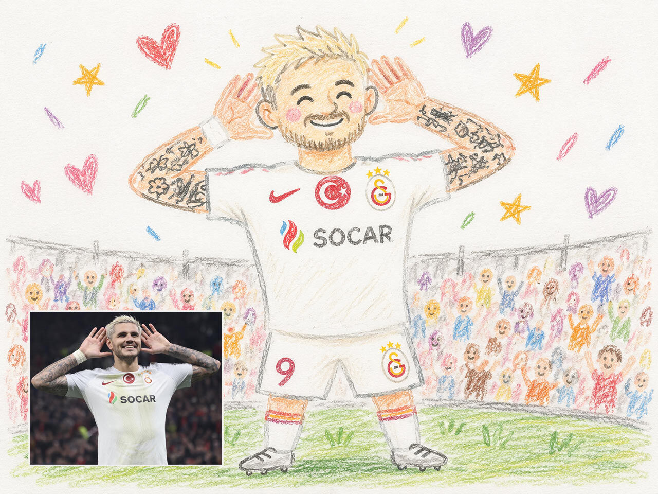 Icardi Yapay Zeka Pastel Boya