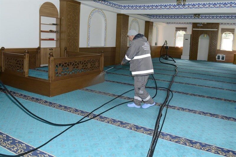 Isparta'da Bayram Öncesi Tüm İbadethaneler Temizlendi (4)