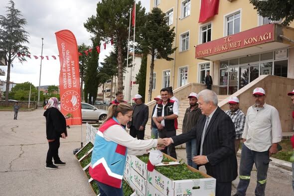 Isparta’da Çiftçilere 9 Bin Kavun Fidesi Dağıtıldı (2)