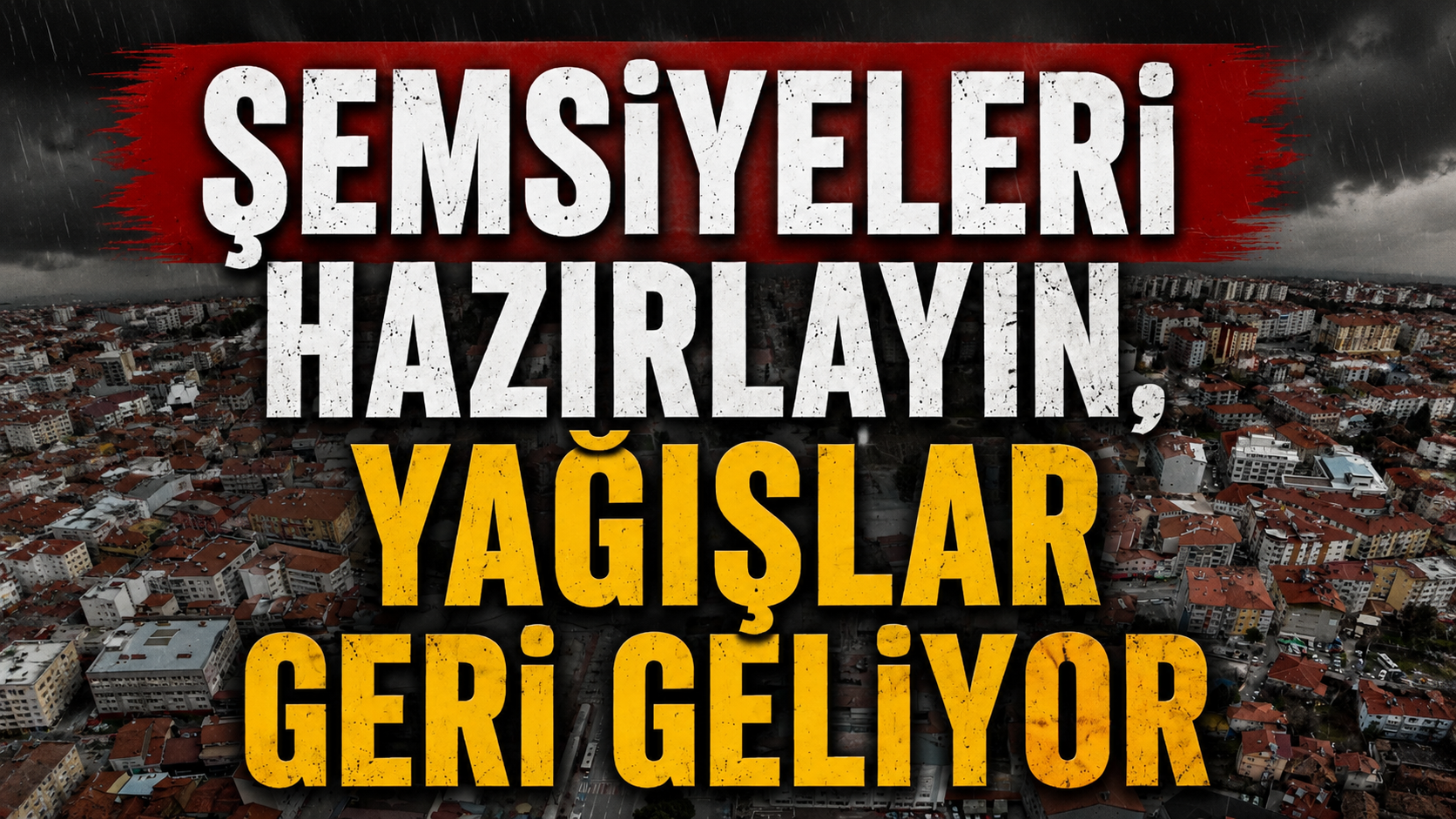 Ispartalılar şemsiyeleri hazırlayın yağış geliyor