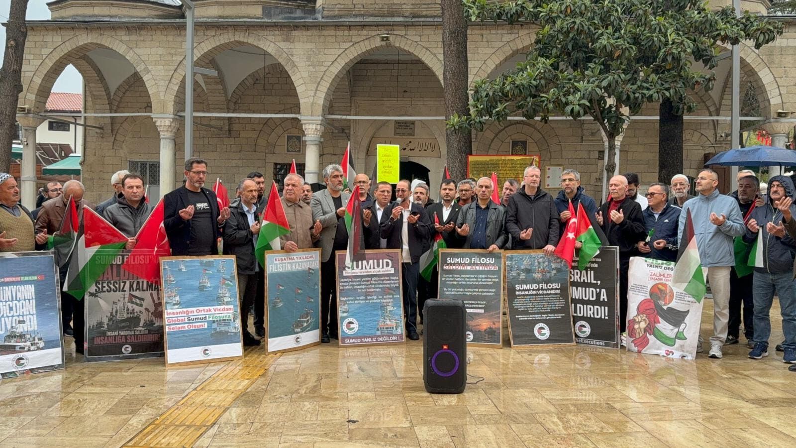 Küresel Sumud Filosu’na Yönelik Müdahale Protesto Edildi (1)