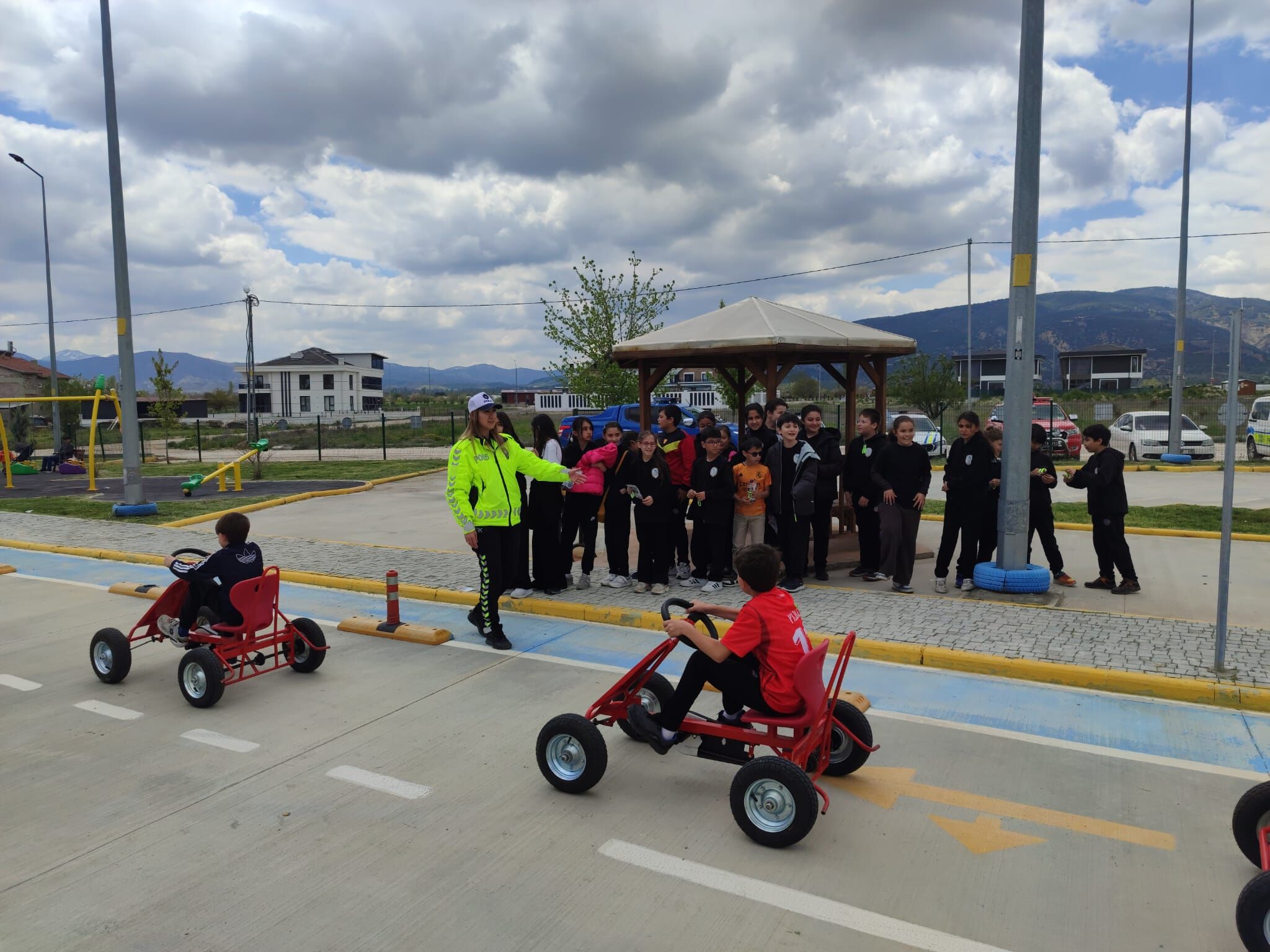Minikler Trafik Parkında Direksiyon Başına Geçti (5)