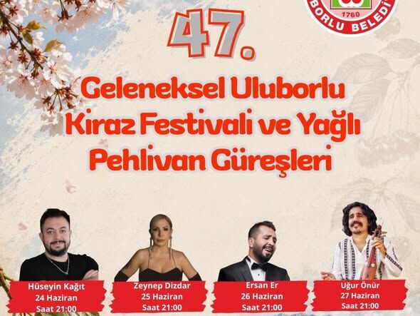 47. Geleneksel Uluborlu Kiraz Festivali Coşkuyla Gerçekleştirildi (1)