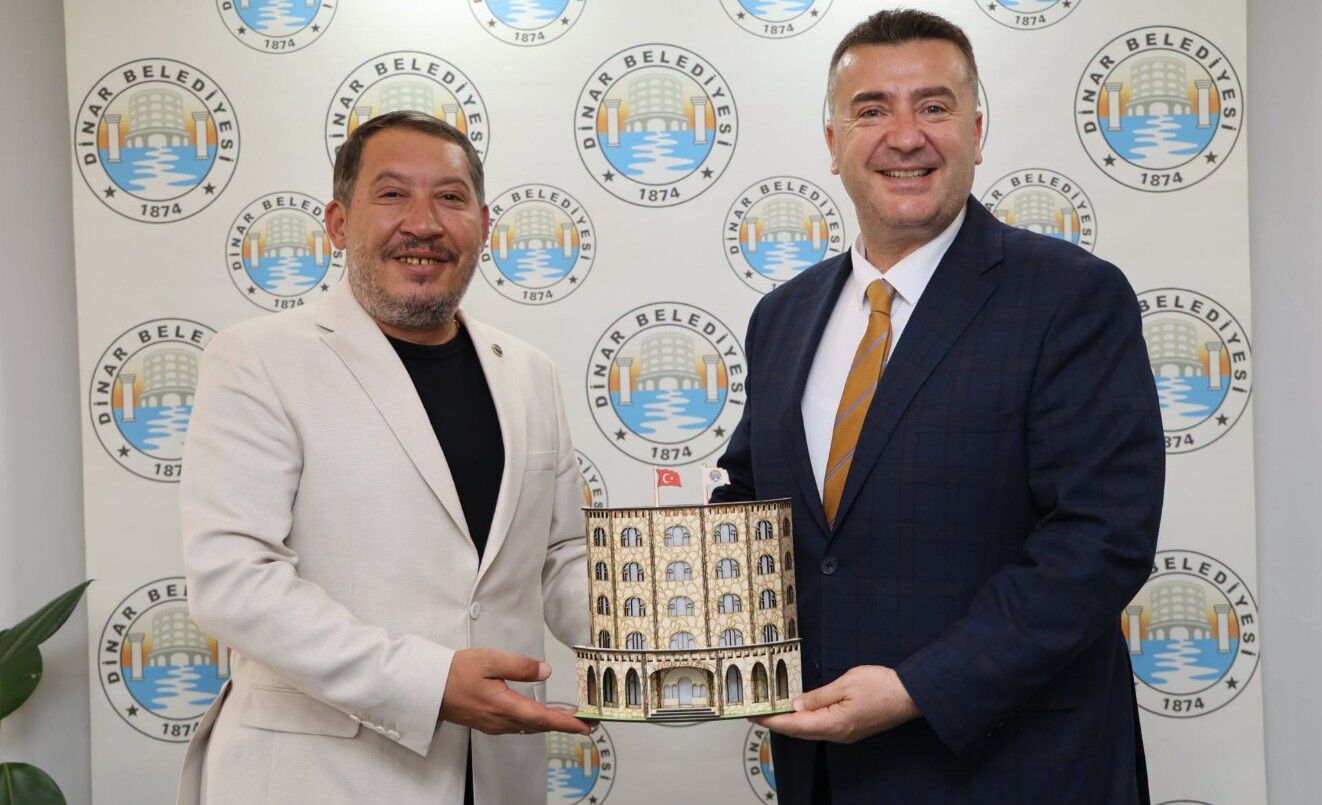 Başkan Özer’den Dinar Belediyesi’ne Ziyaret