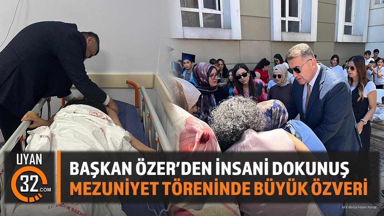 Eğirdir Başkanı Özer'den Mezuniyet Töreninde Örnek Davranış