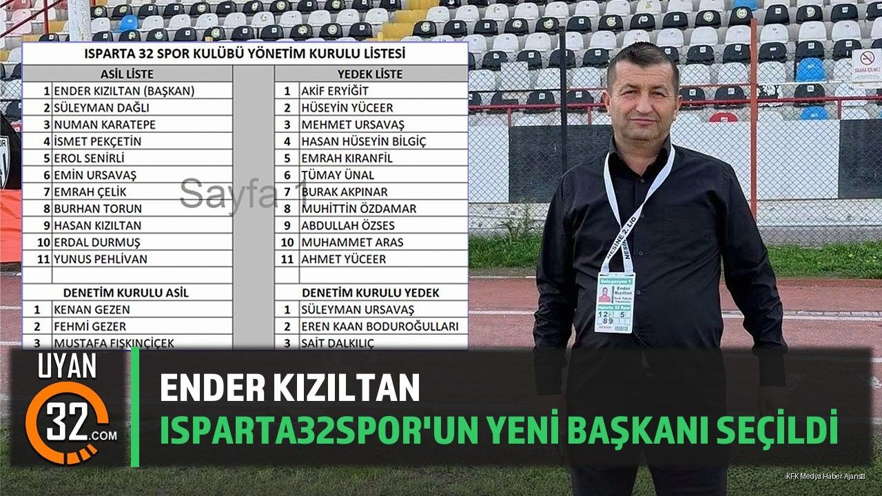 Ender Kızıltan, Isparta32spor'un Yeni Başkanı Seçildi