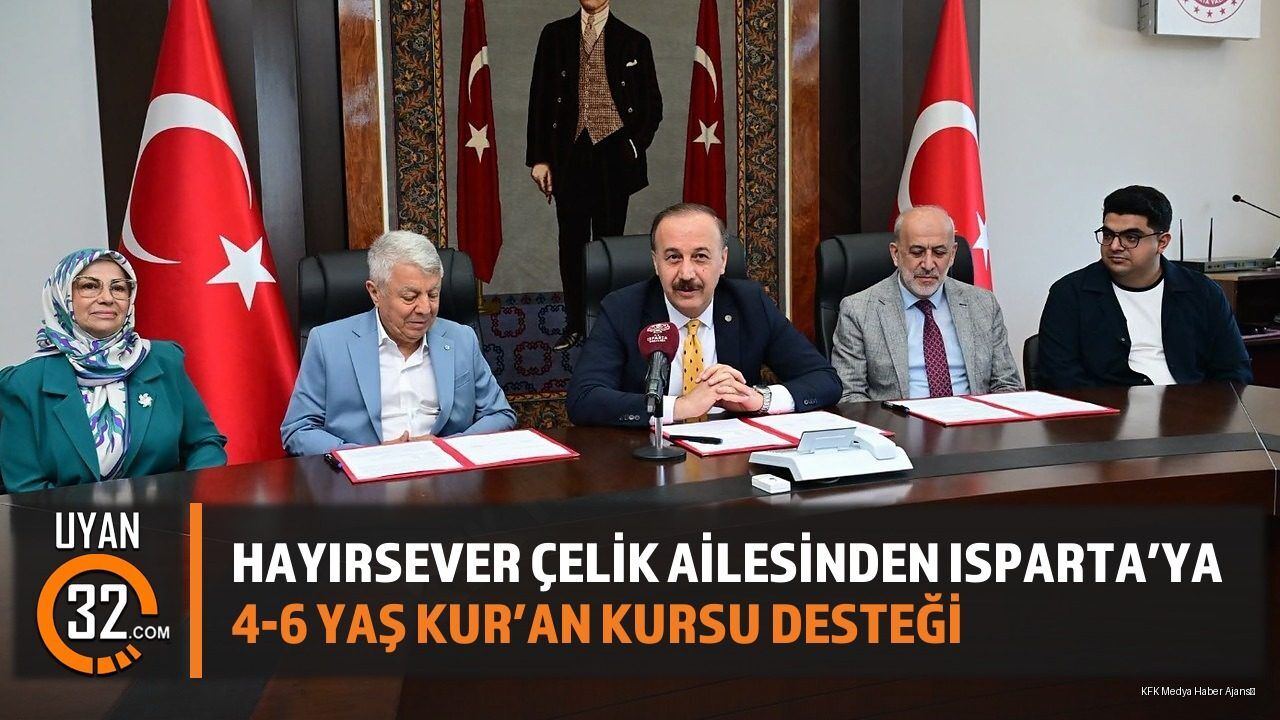Hayırsever Çelik Ailesinden Isparta'ya 4-6 Yaş Kur'an Kursu Desteği