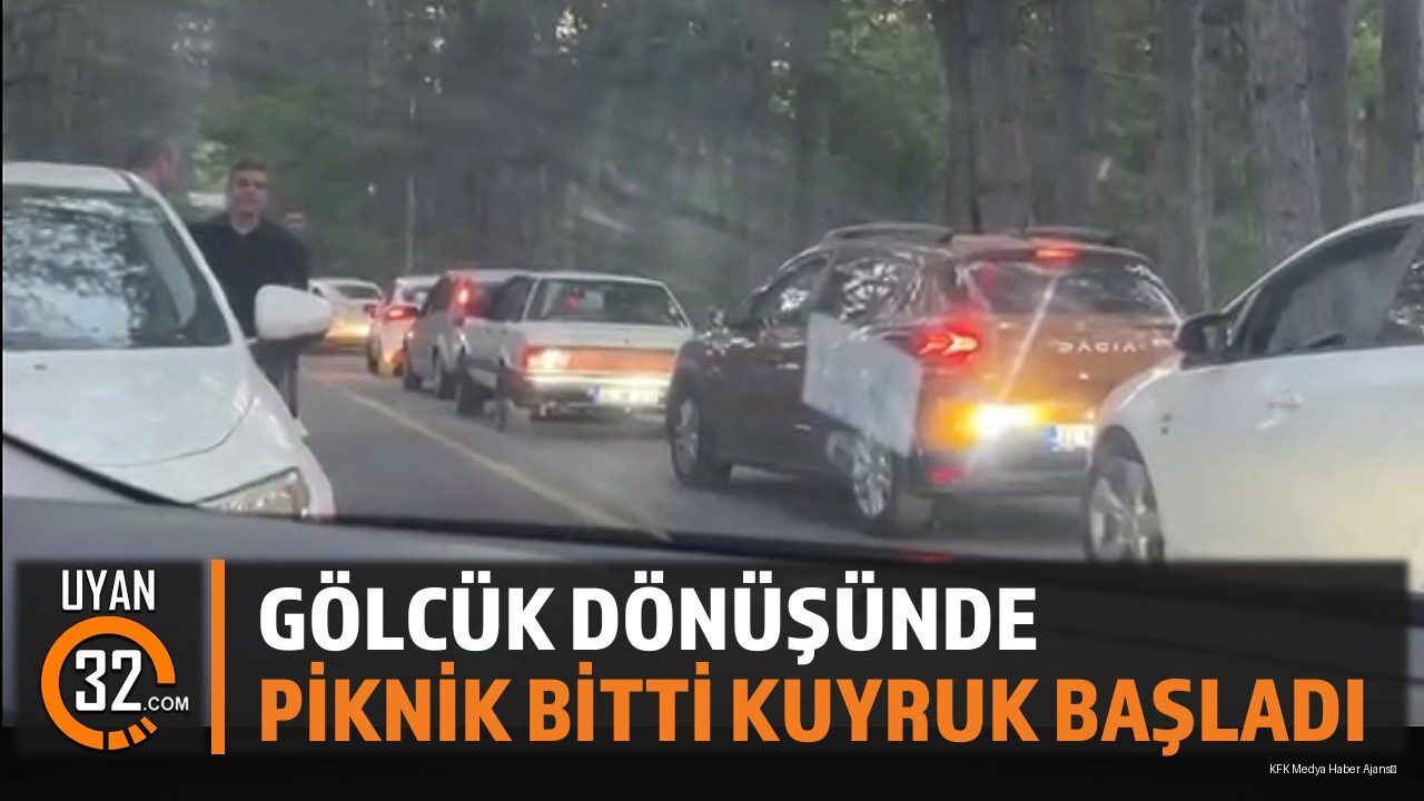 Isparta Gölcük'te Piknik Dönüşü Trafik Çilesi Yaşandı
