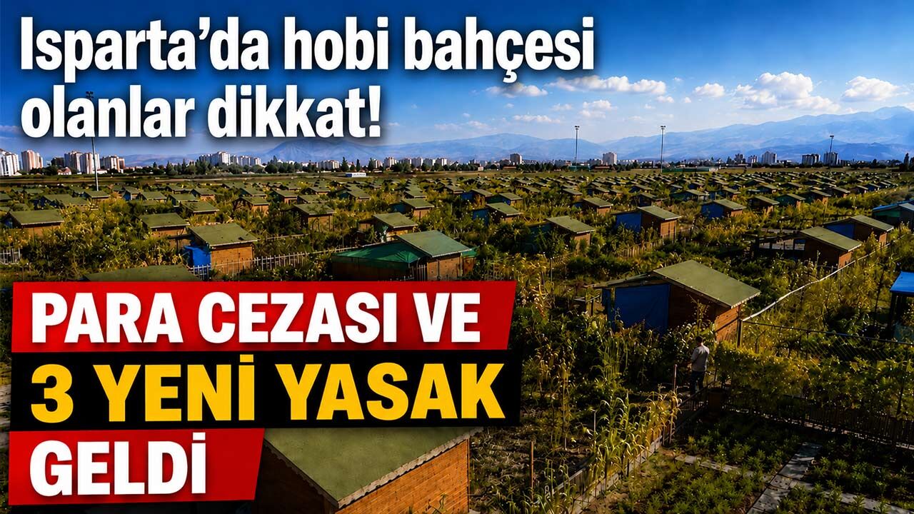 Isparta'da hobi bahçeleri için yeni düzenleme yürürlüğe girdi!
