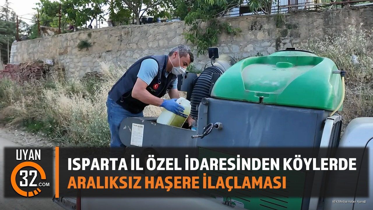 Isparta İl Özel İdaresinden Köylerde Aralıksız Haşere İlaçlaması