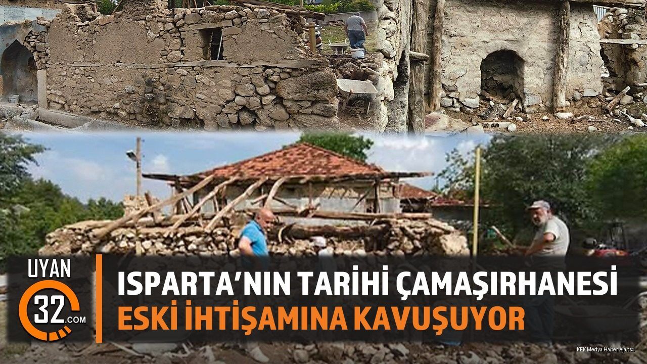 Isparta’nın Tarihi Çamaşırhanesi Eski İhtişamına Kavuşuyor