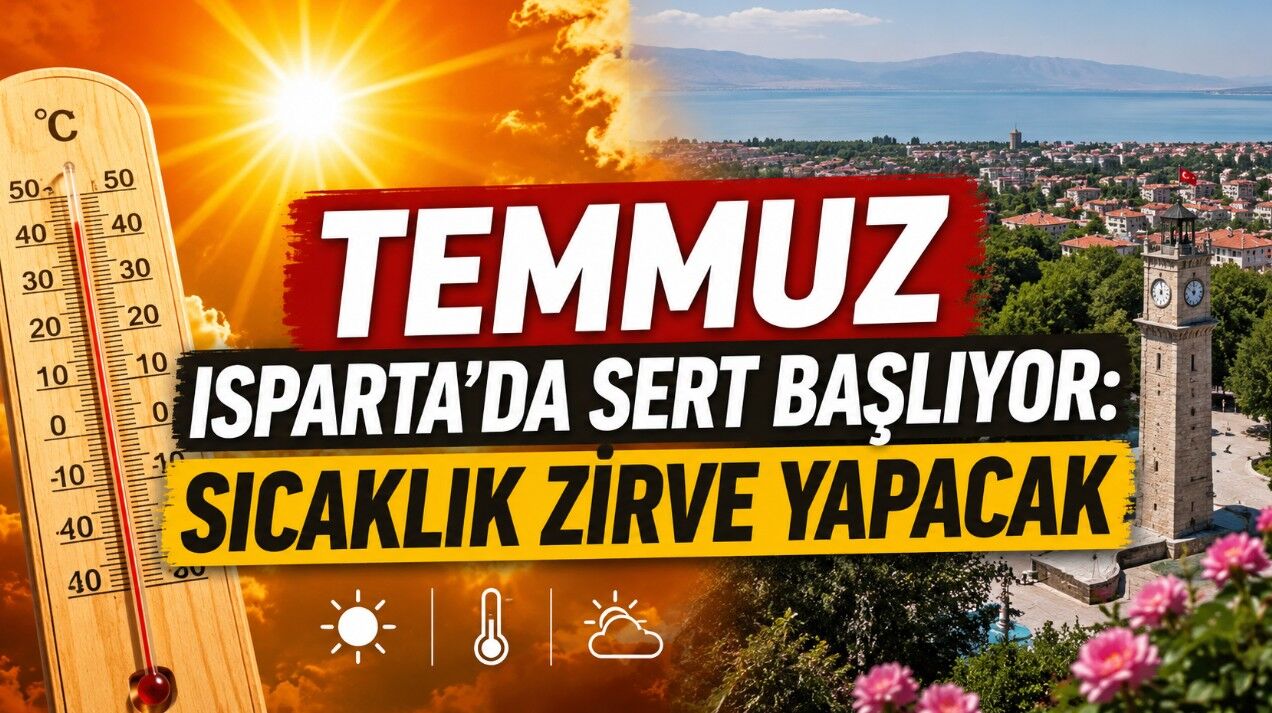 Isparta'da Temmuz Ayında Sıcaklıklar Zirve yapacak