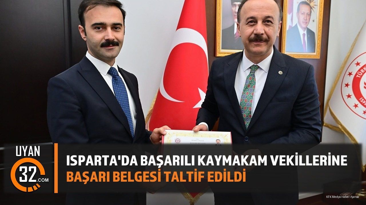 Isparta'da Başarılı Vekillerine Başarı Belgesi Taltif Edildi