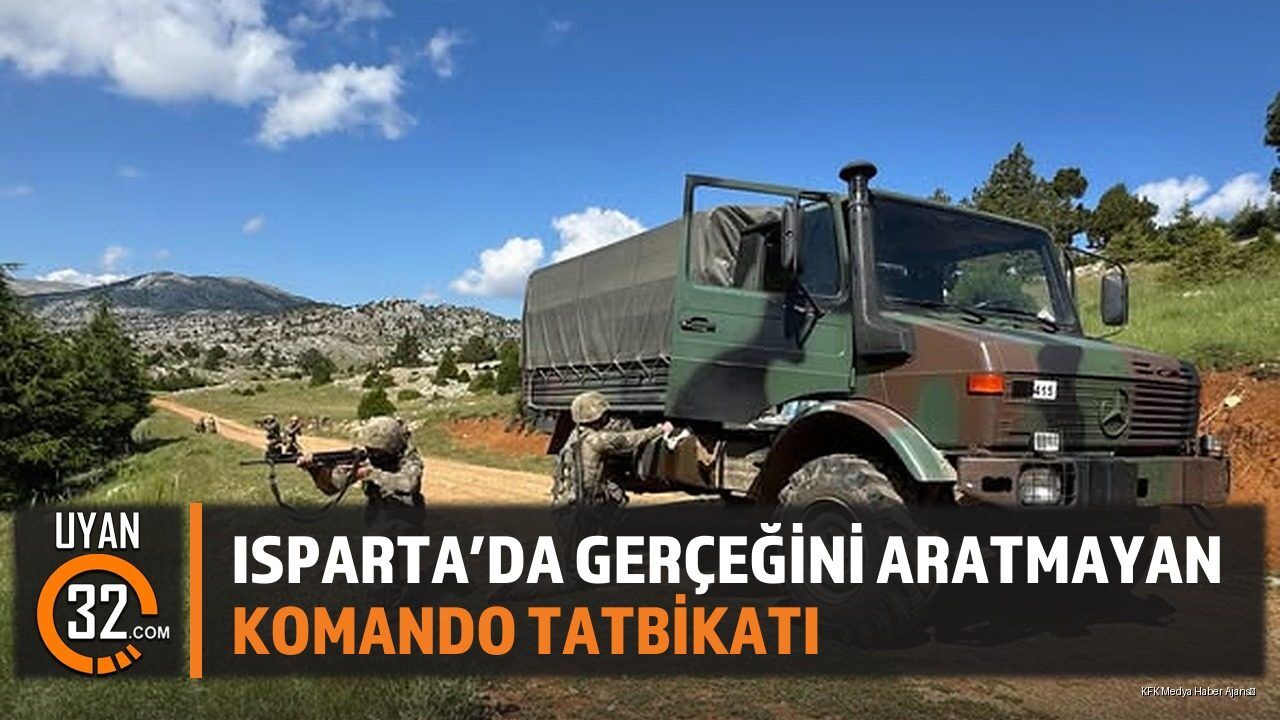 Isparta'da Gerçeğini Aratmayan Komando Tatbikatı