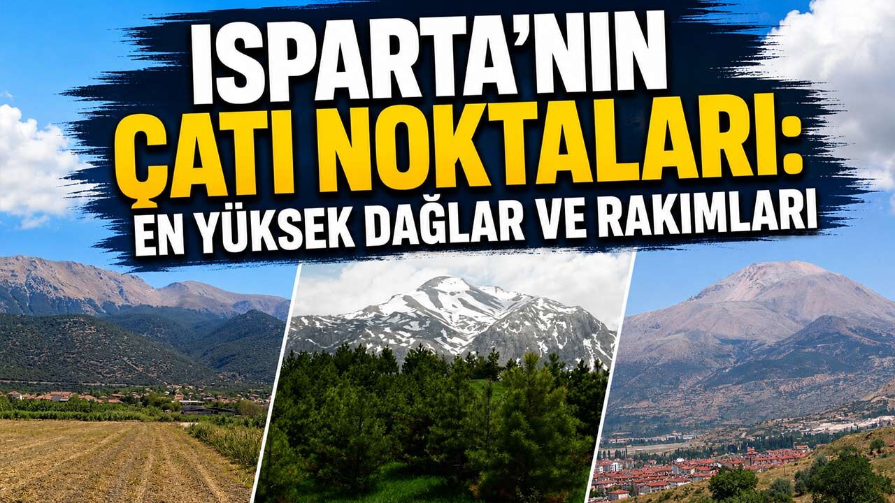 Isparta'nın devleri açıklandı! İşte rakımı en yüksek 10 nokta ve metre metre zirveleri...