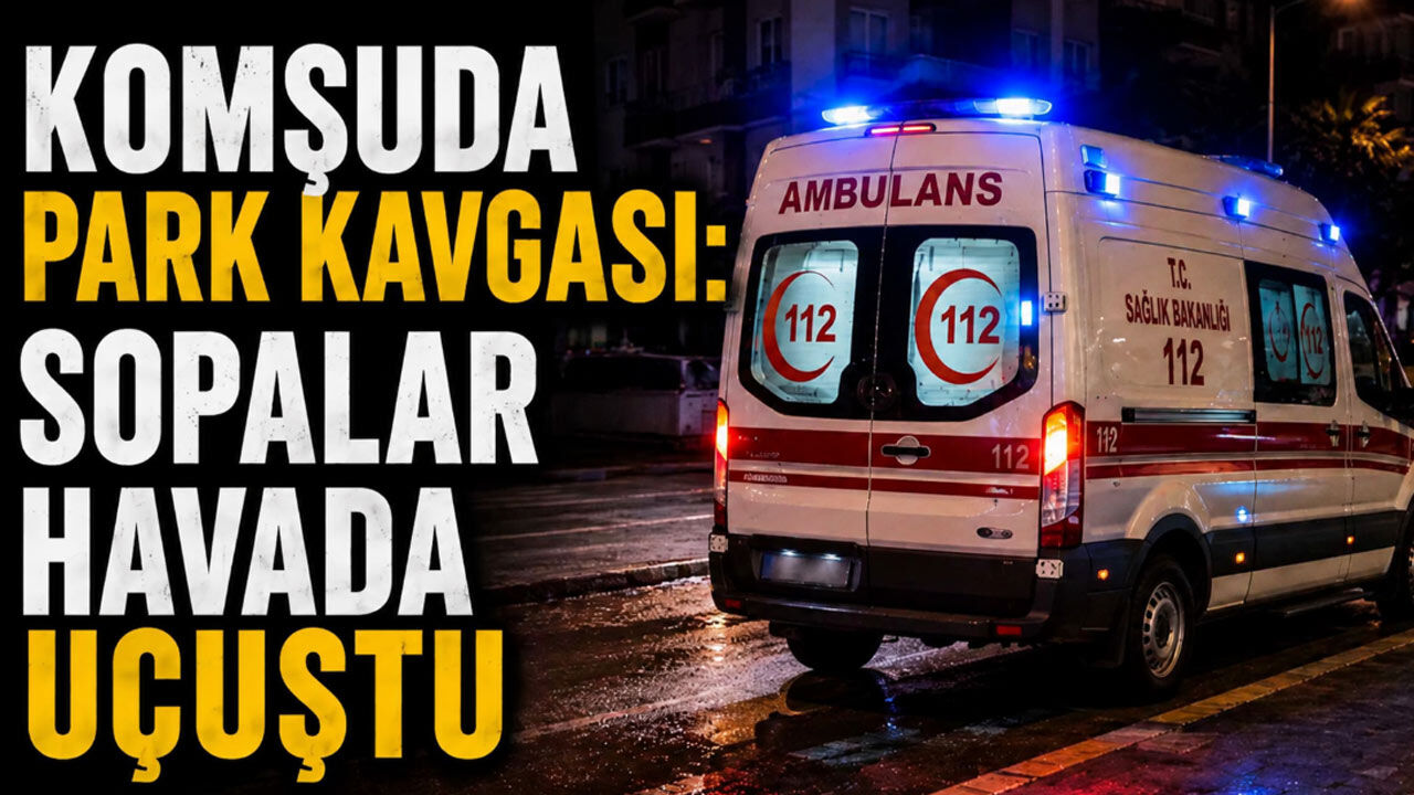 Komşuda park kavgası: Sopalar havada uçuştu