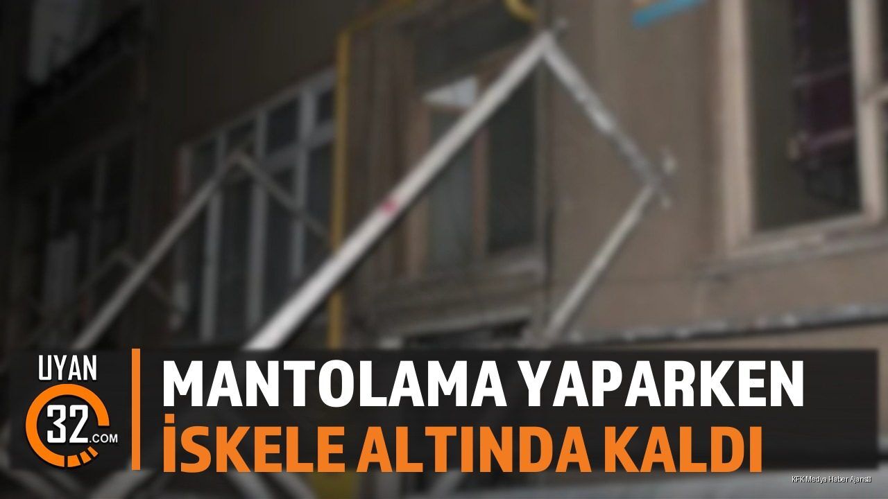 Mantolama Yaparken İskele Altında Kaldı