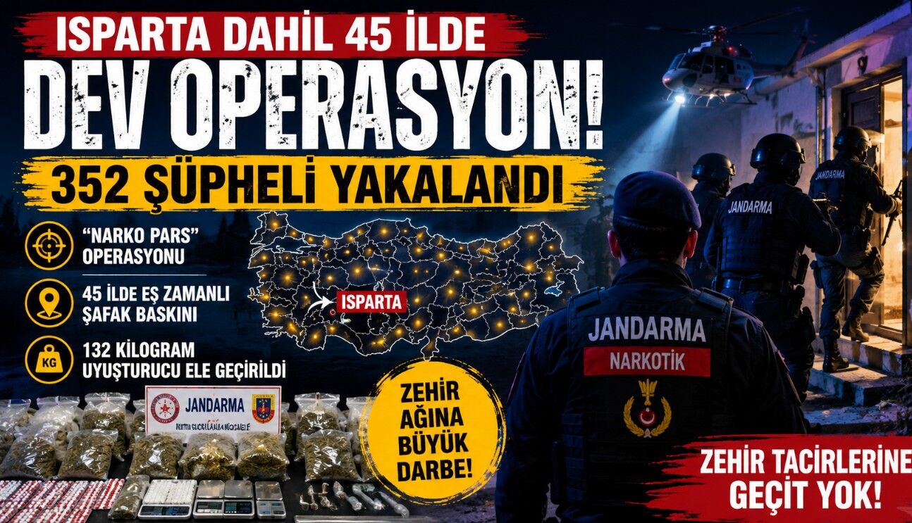 Isparta'da Dev Operasyon! Zehir Tacirlerine Şafak Baskını