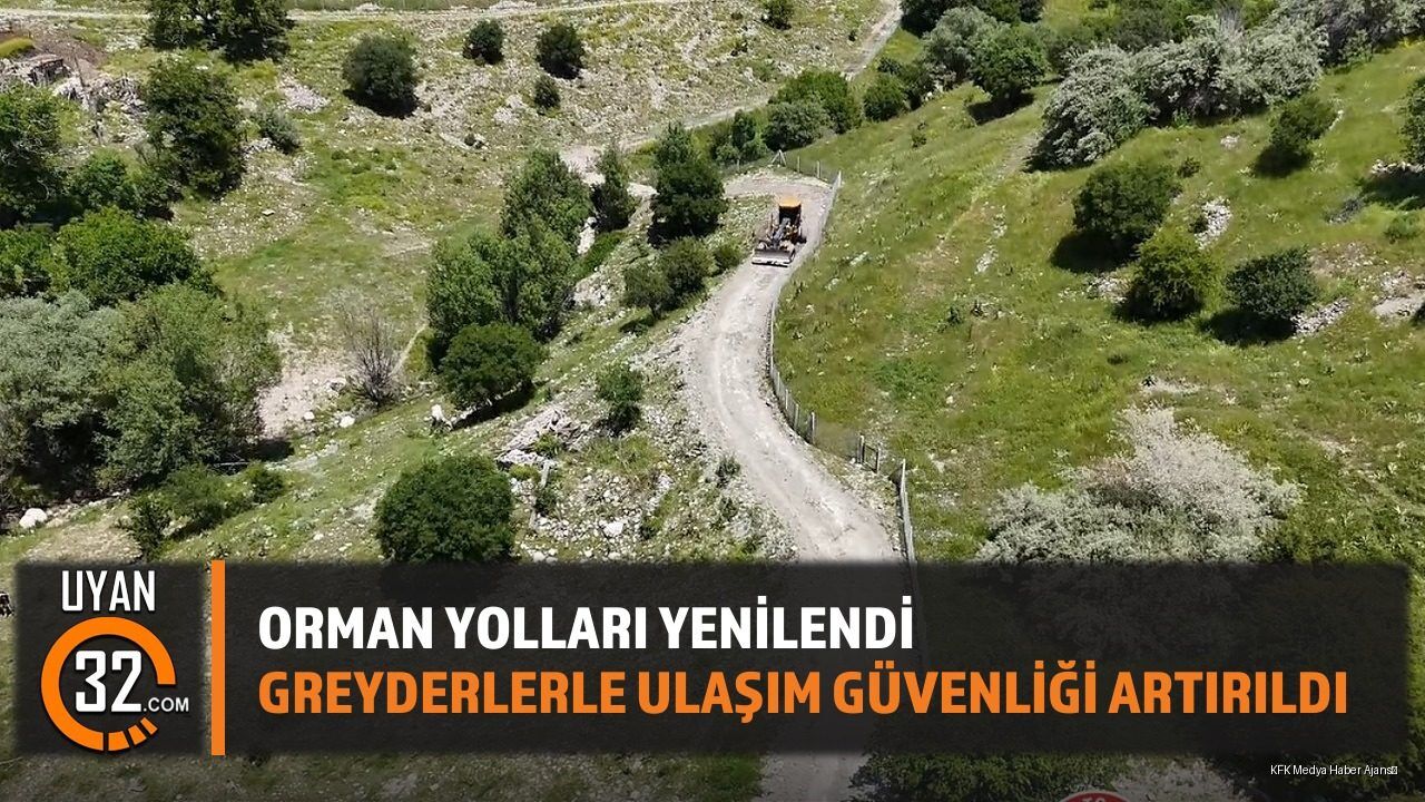 Orman Yolları Yenilendi Greyderlerle Ulaşım Güvenliği Artırıldı