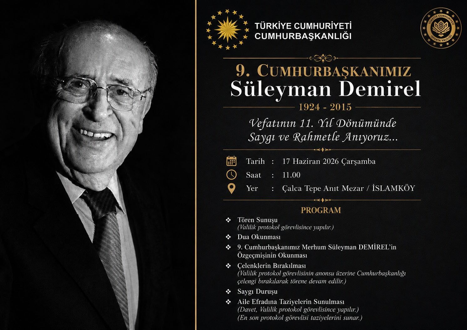 Süleyman Demirelin Vefatının11.Yılı