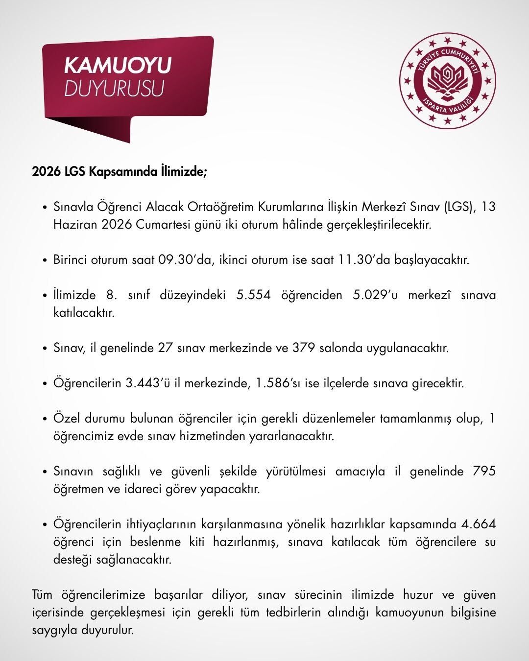 Valililk Duyuru