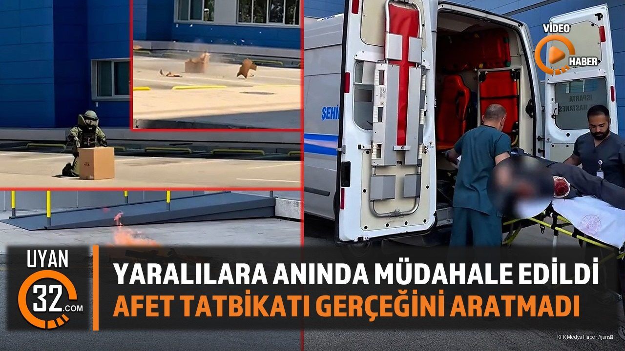 Yaralılara Anında Müdahale Edildi: Afet Tatbikatı Gerçeğini Aratmadı