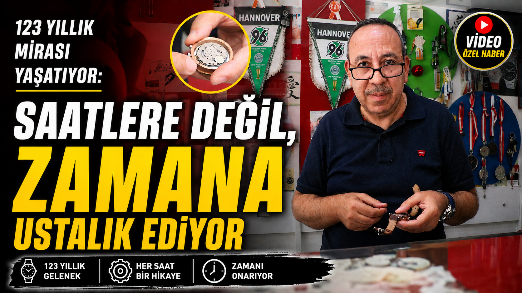 123 Yıllık Mirası Yaşatıyor: Saatlere Değil, Zamana Ustalık Ediyor