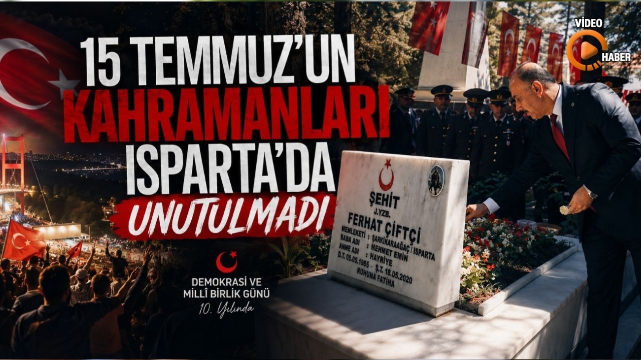 Isparta Tek Yürek Oldu! 15 Temmuz Şehitleri Dualarla Anıldı