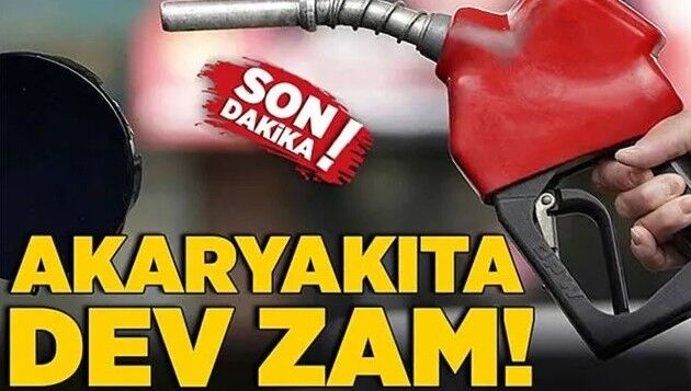Sürücülere Kötü Haber: Akaryakıta Zam Geldi