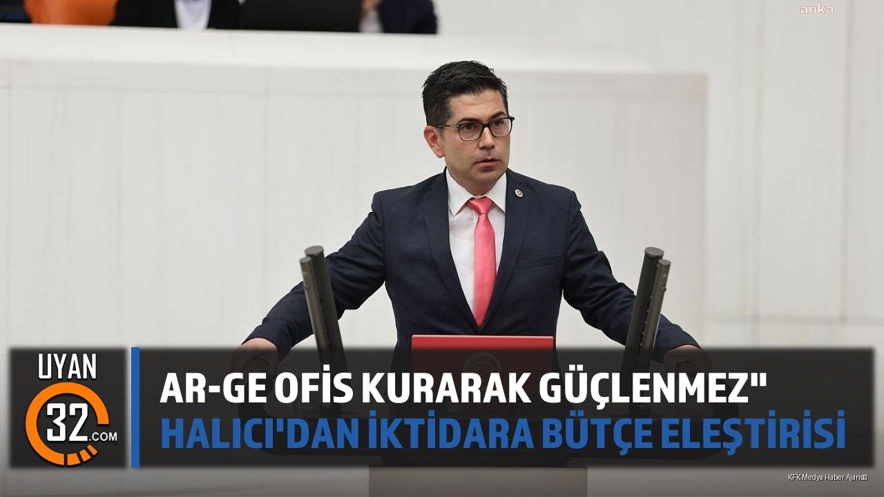 AR-GE Ofis Kurarak Güçlenmez' Halıcı'dan İktidara Bütçe Eleştirisi