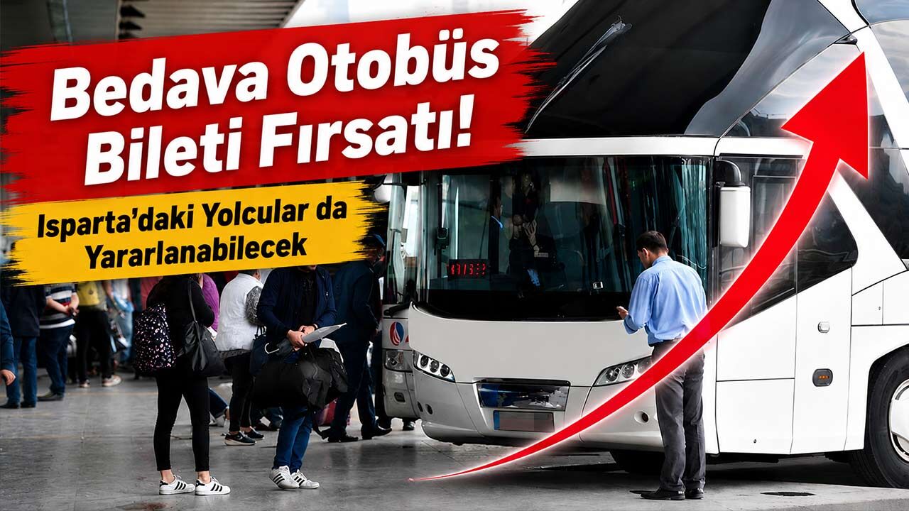 Isparta'da Şubesi Olan Otobüs Firması Bedava Bilet Dağıtıyor