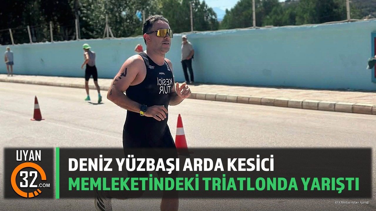 Deniz Yüzbaşı Arda Kesici Eğirdir Triatlonu Türkiye Kupası'nda Yarıştı
