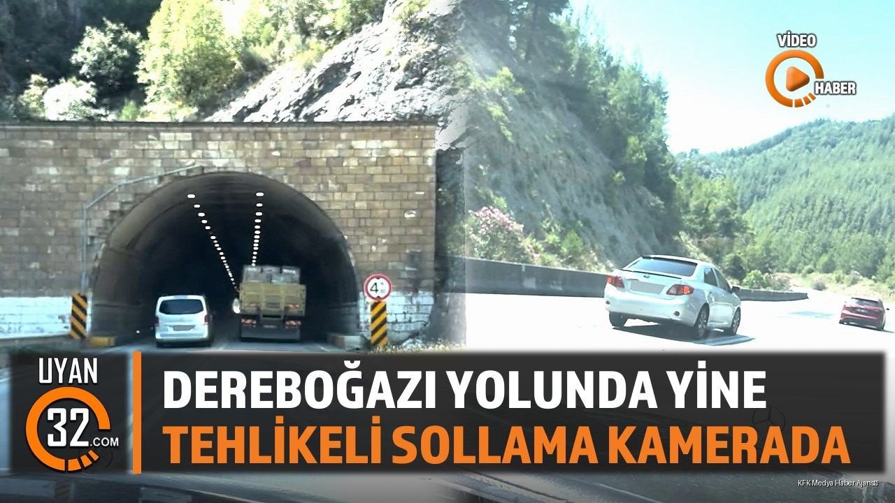 Dereboğazı Yolunda Yine Tehlikeli Sollama Kamerada