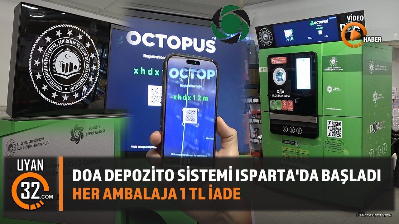 DOA Depozito Sistemi Isparta'da Başladı: Her Ambalaja 1 TL İade