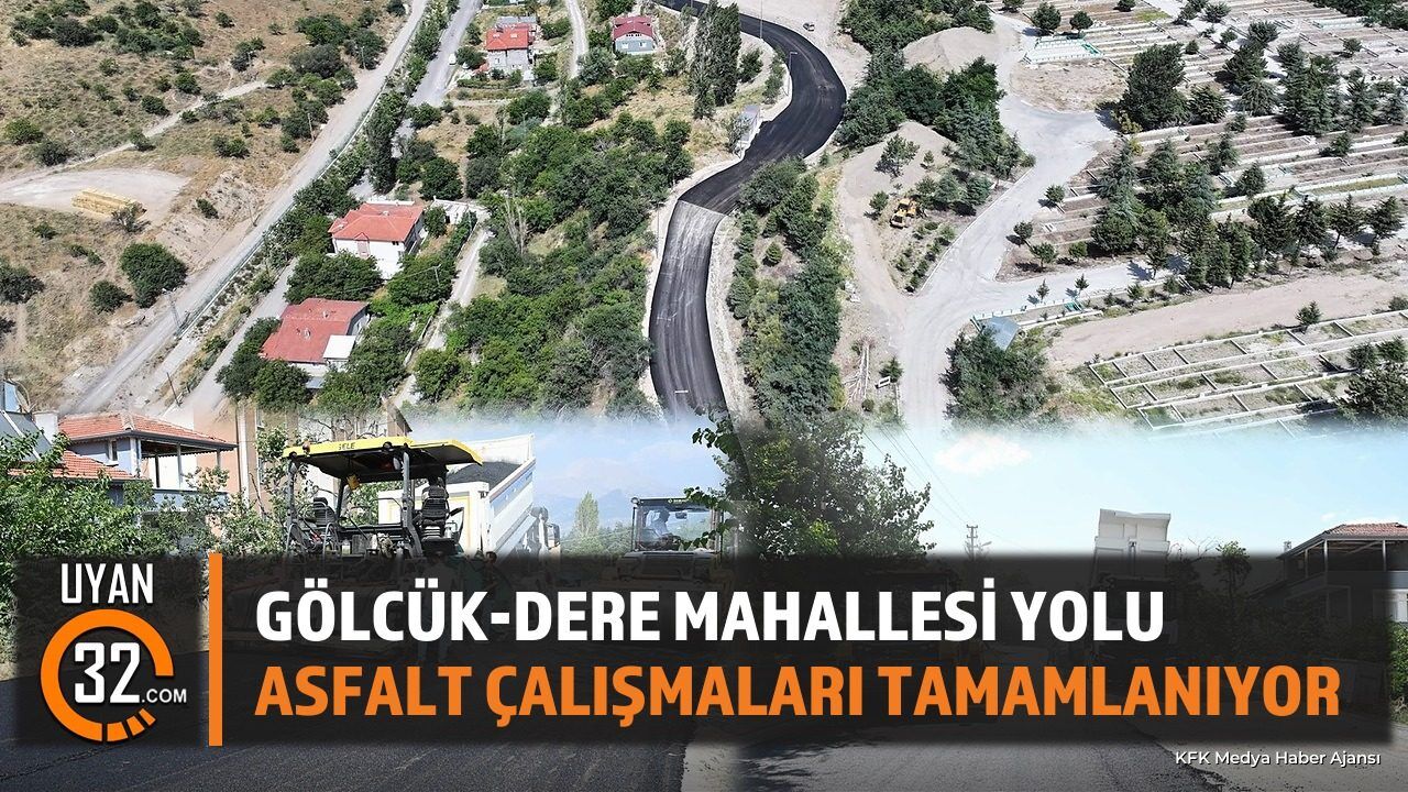 Gölcük - Dere Mahallesi Yolunda Asfalt Çalışmaları Tamamlanıyor