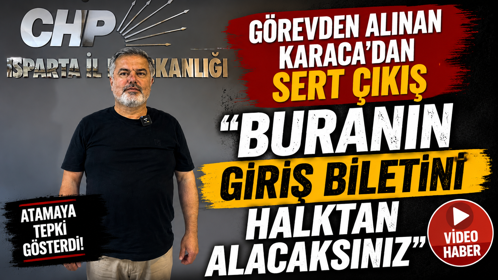 Görevden Alınan Başkan Karaca'dan Sert Çıkış