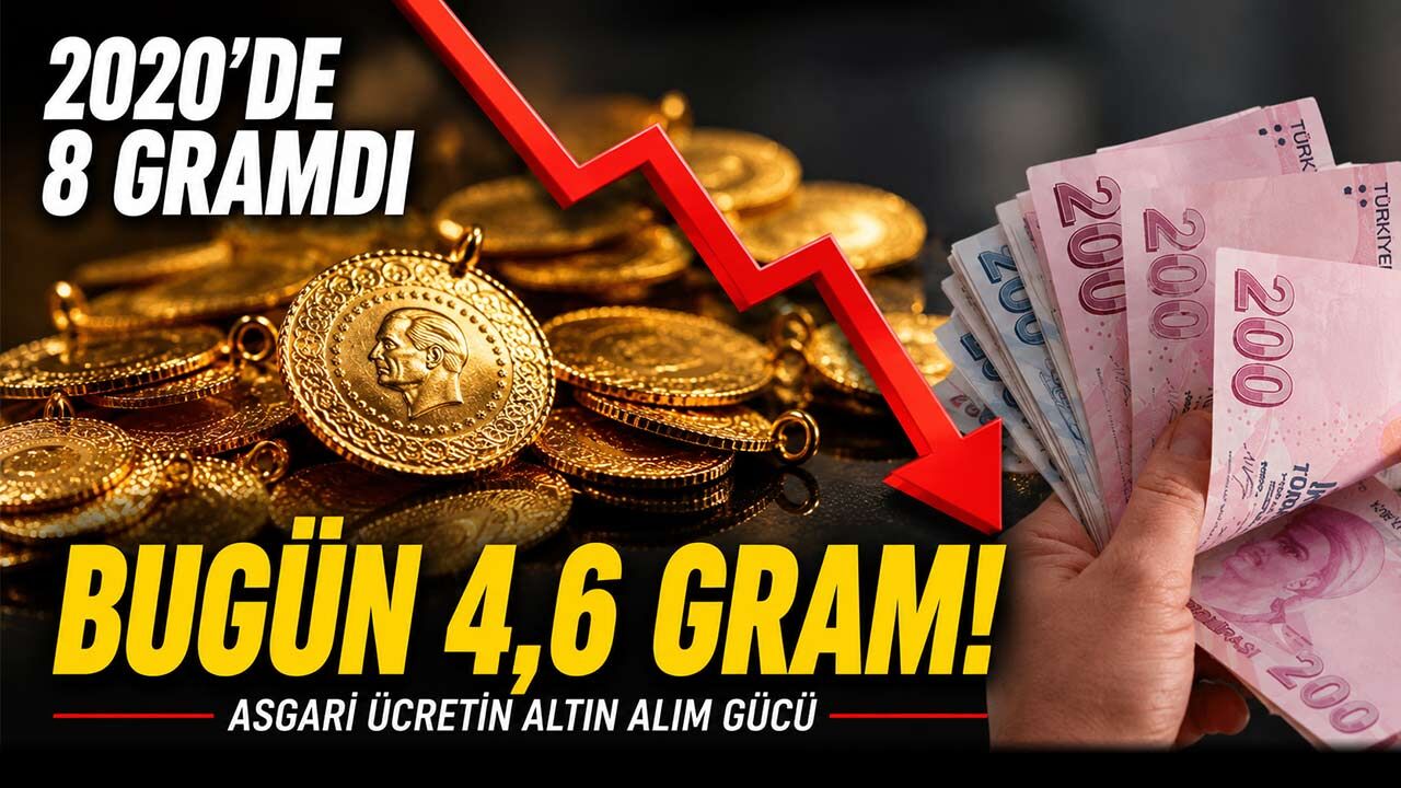 Asgari ücretlinin altın gücü eridi! Bir maaşla alınan gram altın 6 yılda 8 gramdan 4,6 grama düştü