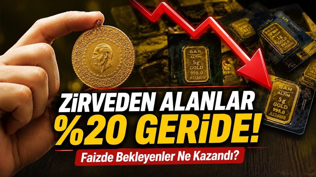 Gram Altında Zirveden Alan Yaklaşık %20 Geride! Aynı Para Faizde Olsaydı Ne Olurdu?